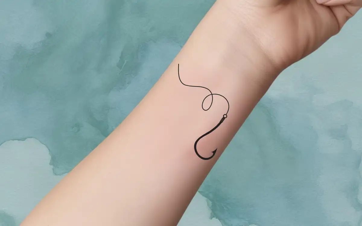 6 Truly Bold Fish Hook Tattoo Designs You Need to See